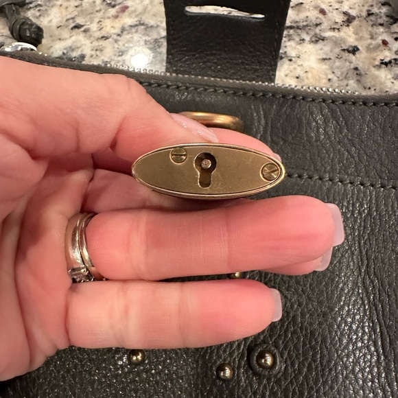 ⁦Chloé clutch bag, RARE Paddington model. Deep green leather clutch. - Picture 10 of 11